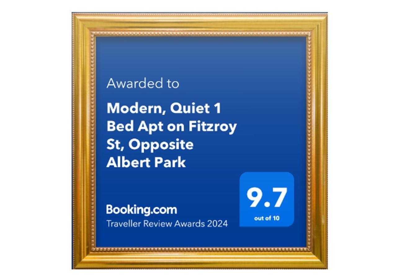 Modern, Quiet 1 Bed Apt on Fitzroy St, Opposite Albert Park Melbourne City Exterior foto